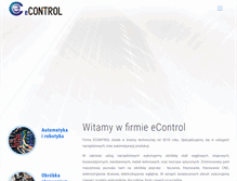 Tablet Screenshot of econtrol.pl